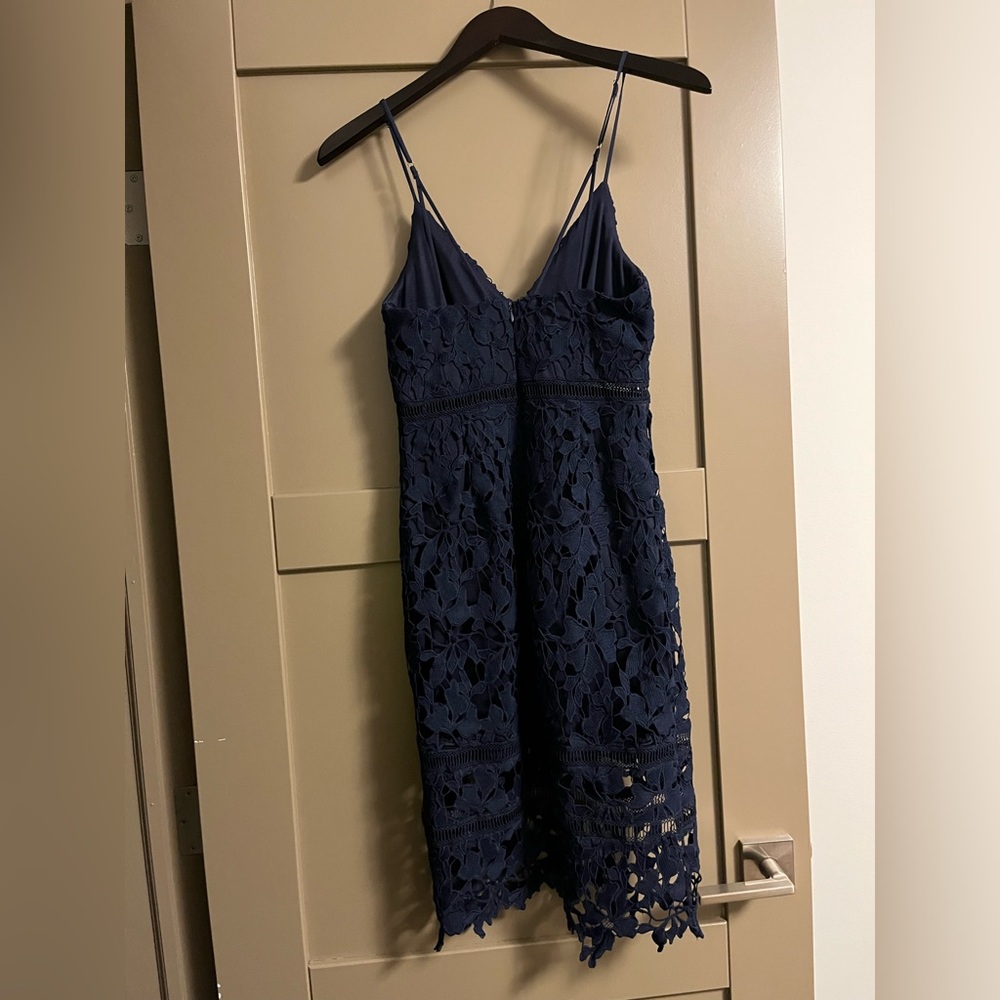 Astr Midnight Blue Lace Dress - Picture 8 of 9